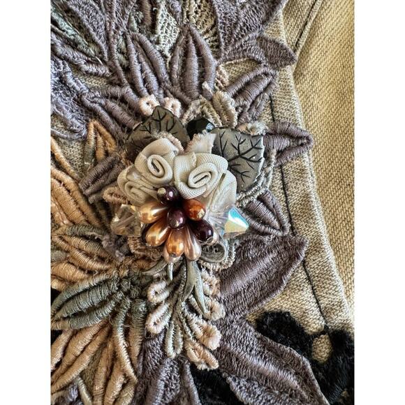 Phun Shirts of California Womens Vest OS Embellished Appliques Bling Bows Charms - Picture 9 of 14